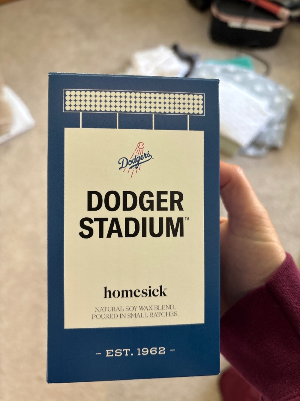 Dodgers homesick candle